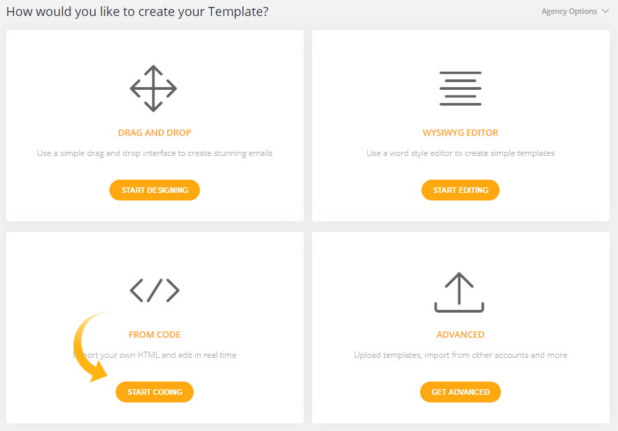 see and manage any templates you have previously created